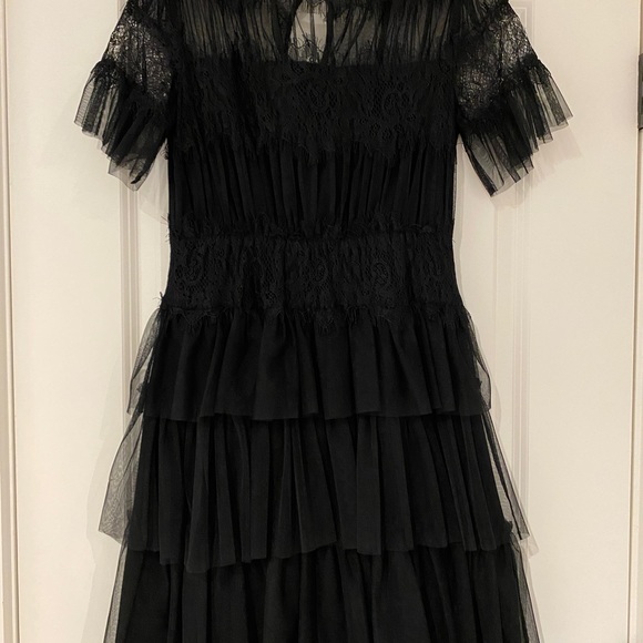 Willow & Clay Black Ruffle dress size 4 - Picture 3 of 5